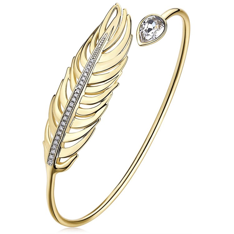 Bracciale rigido Plume Oro Giallo