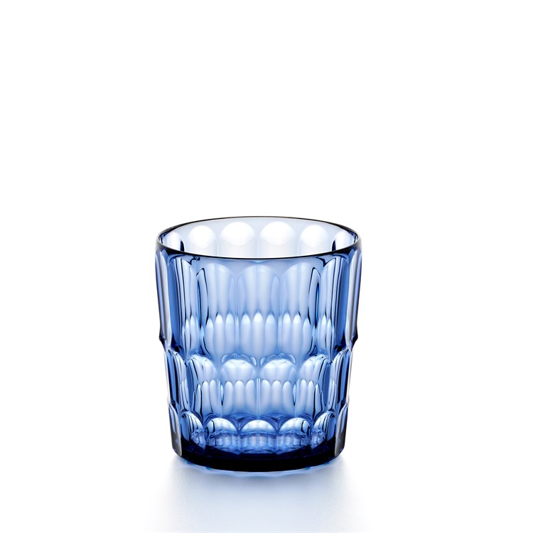 Bicchiere Basso Vanity Decoro n°2 Blu Denim