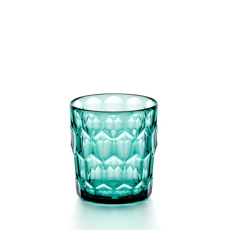 Bicchiere Basso Vanity Decoro n°3 Acquamarina