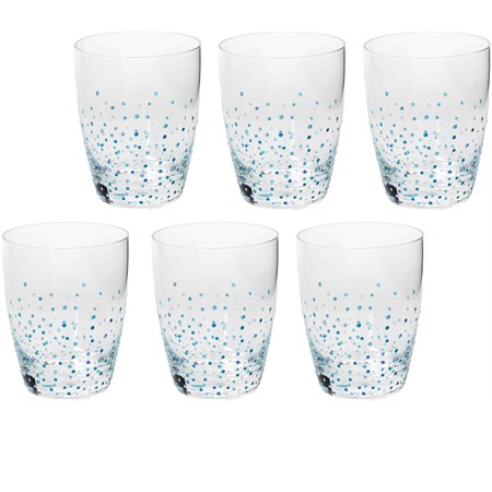 set 6 bicchieri agatha turchese