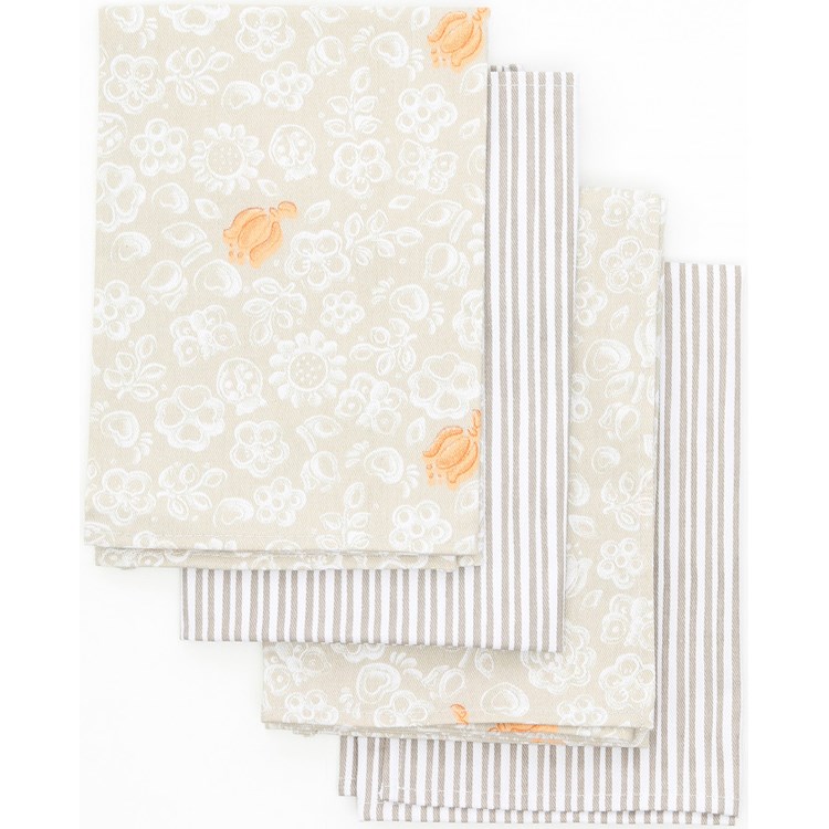 Set 4 tovaglioli Allover Tulip