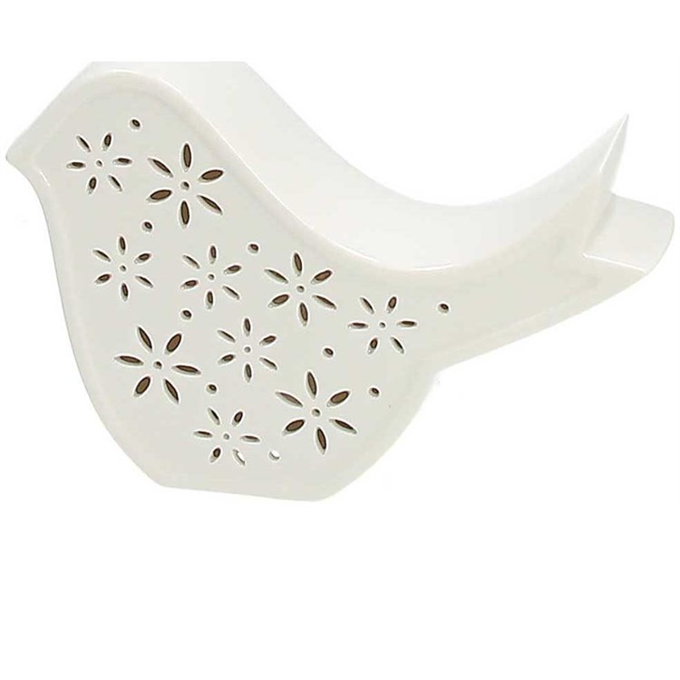 Uccellino Led Fiori Cm 12 H