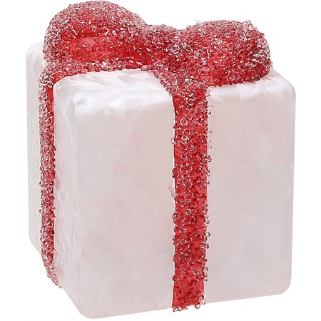 pacco con led rosso cm 8 x 8