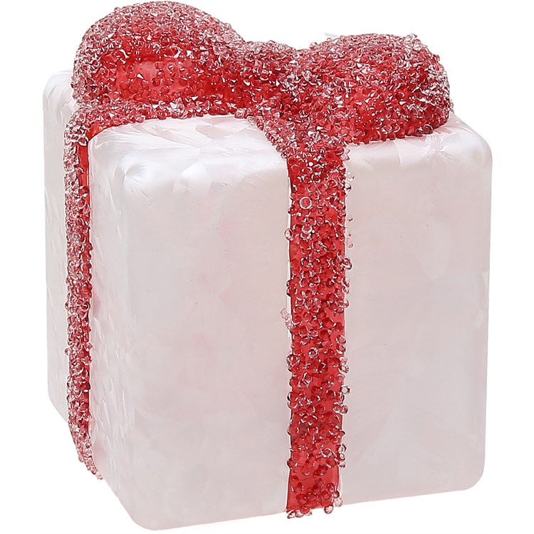 Pacco Con Led Rosso Cm 8 x 8