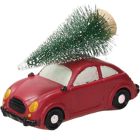 macchina con albero di natale