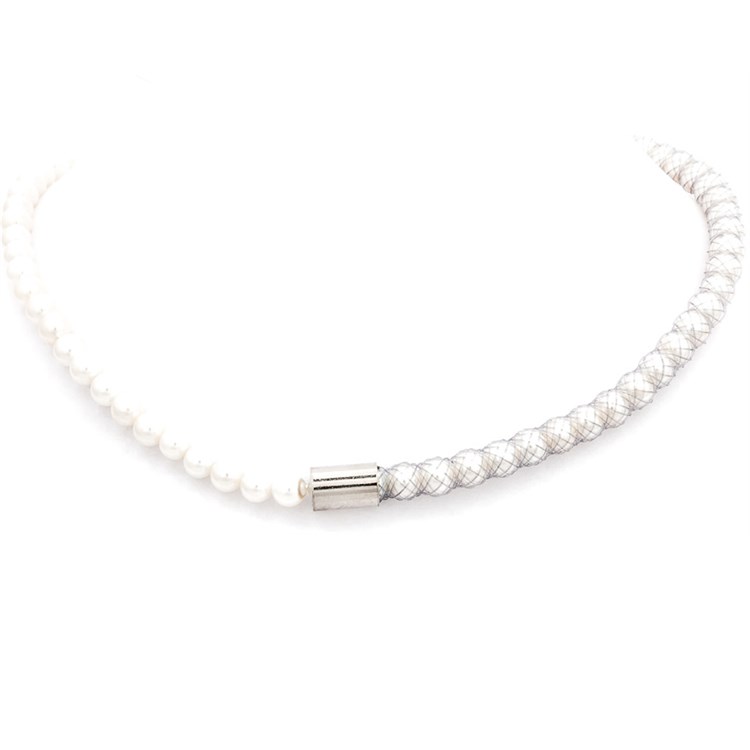 Collana Grigio Perle