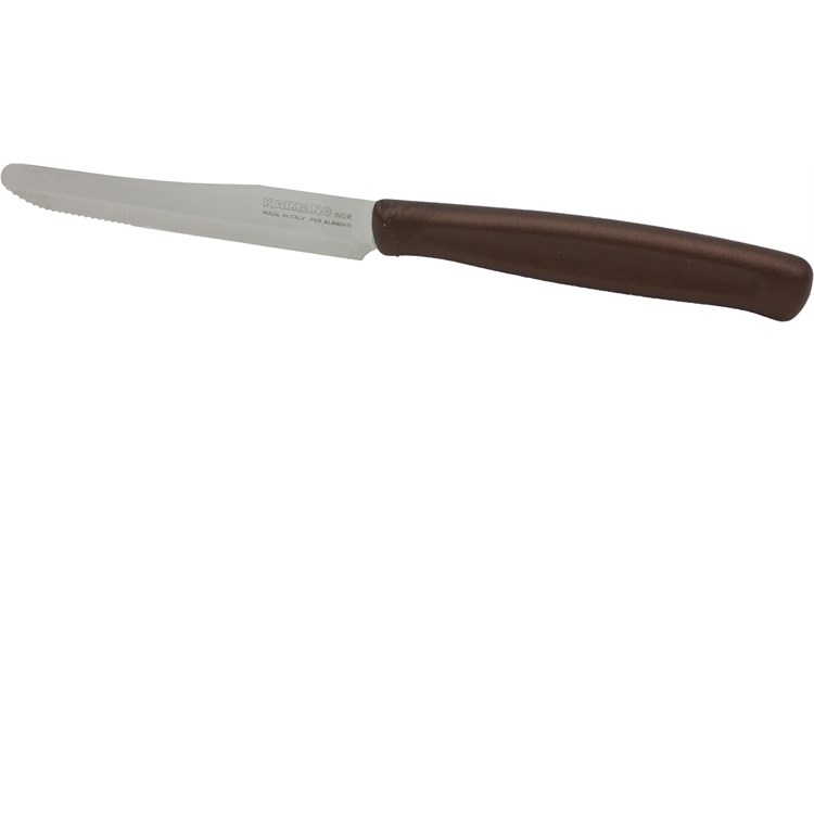 Set 6 Coltelli Tavola Punta Dentata Made In Italy