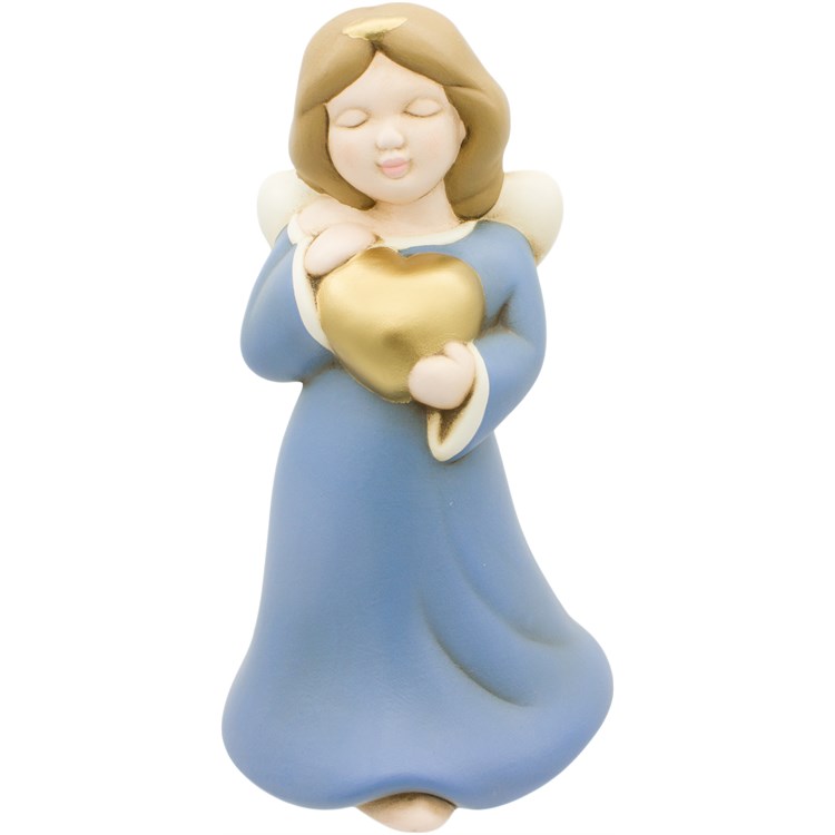 Angelo Blu Con Cuore Oro