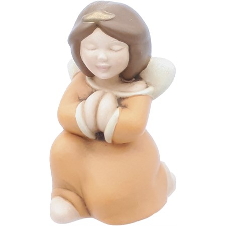 angelo custode mani giunte arancio