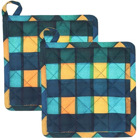 set di 2 presine kubik