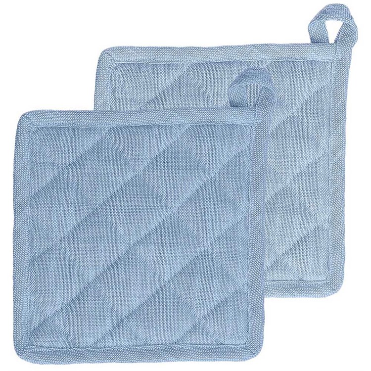 Set 2 Presine cm 18x18 Volterra Blu Mare