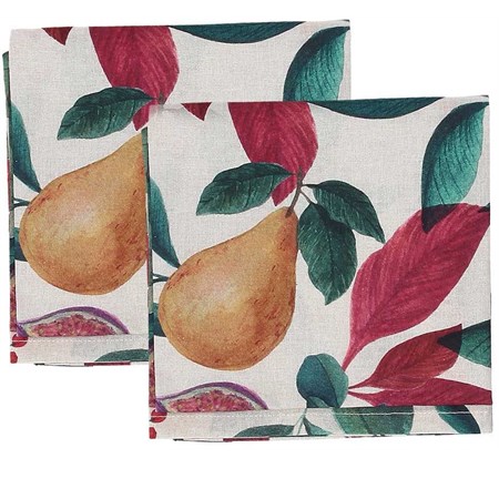 coppia di tovaglioli in cotone ophera cm 40 x 40