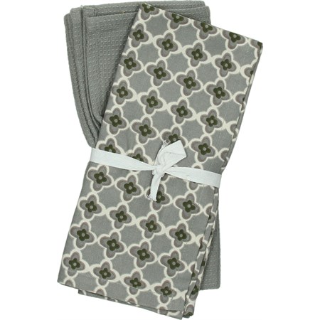 set 2 strofinacci ortigia grigio