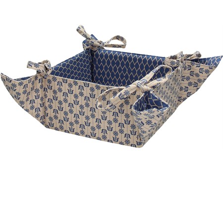 cestino porta pane blu