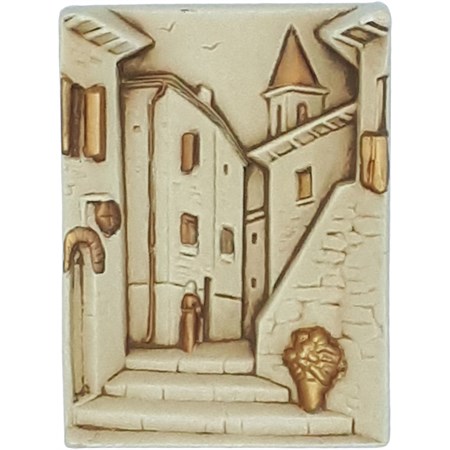 quadretto da parete oro con scalinata