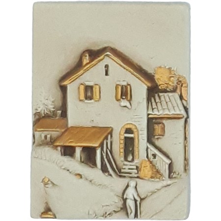 quadretto da parete casa oro