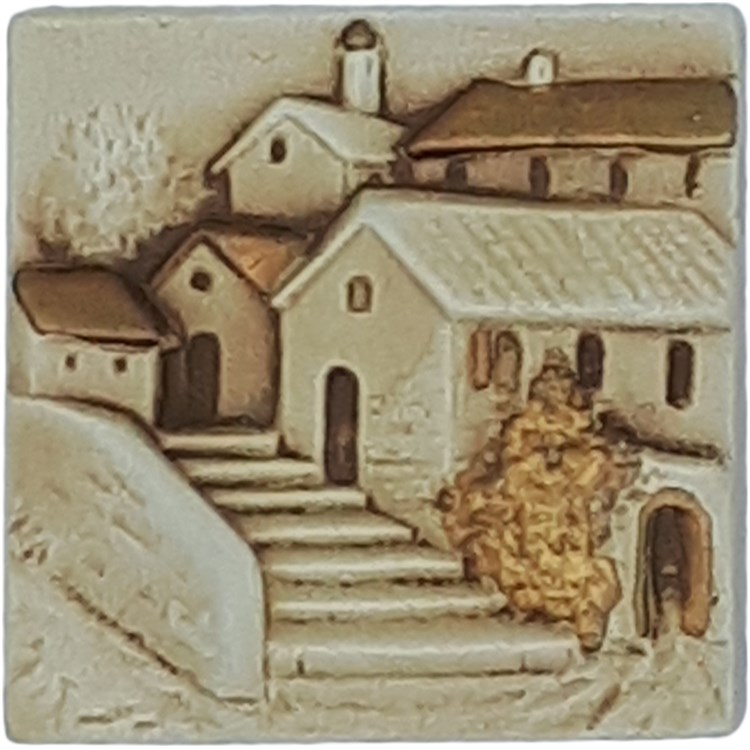 Quadretto Da Parete Scalinata Oro