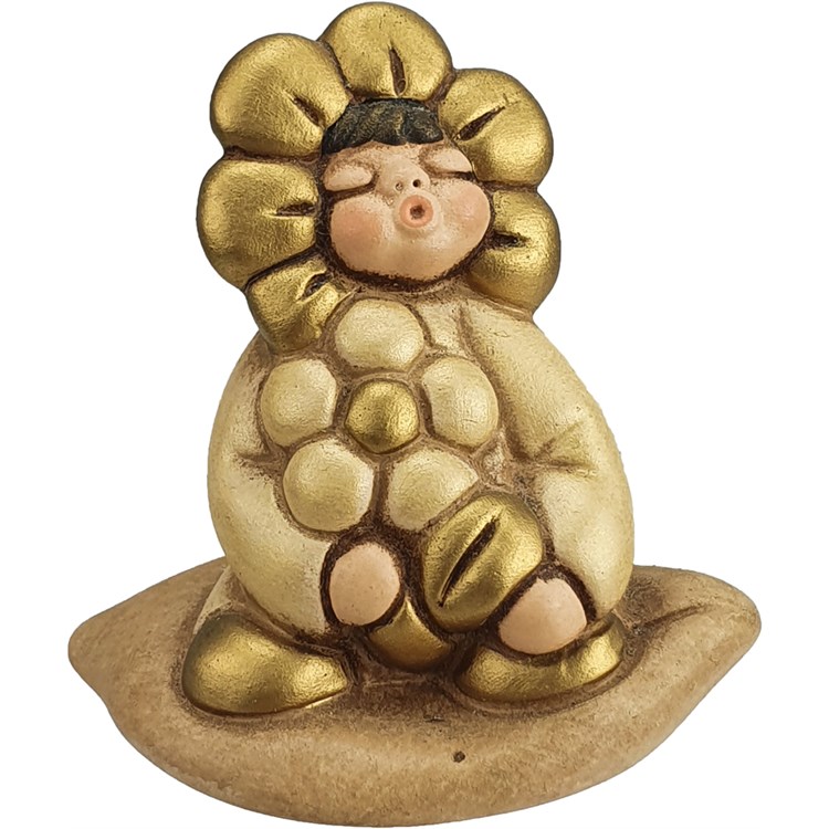 Bimbo Fiore Su Foglia