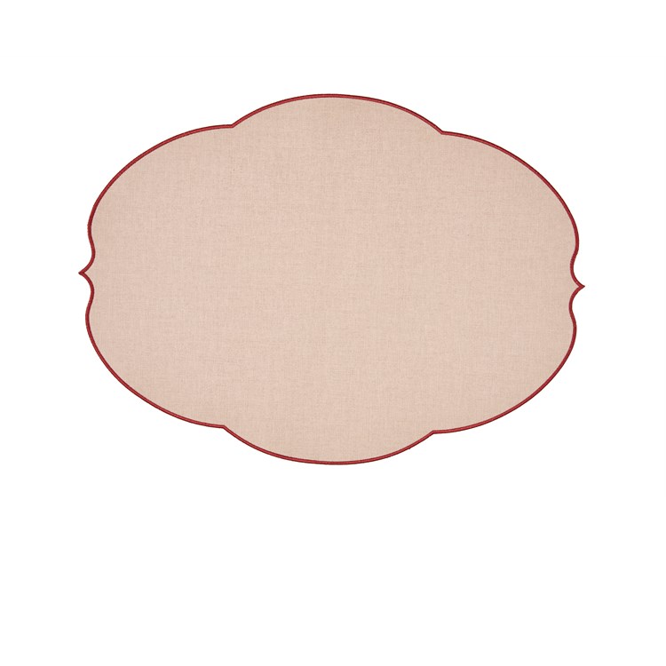 Flowers Tovaglietta Double Face Rosa Polvere