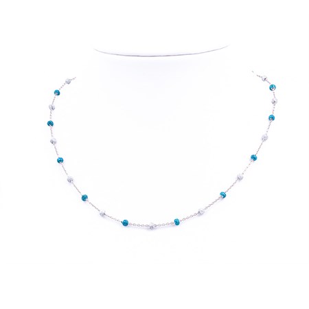 collana minime azzurro cielo