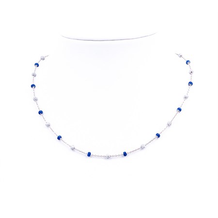 collana minime blu