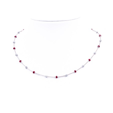collana minime rosso