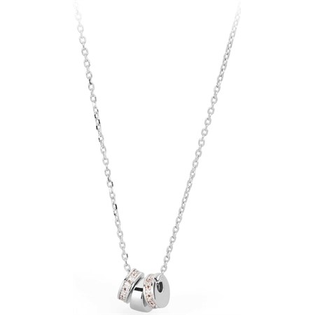 collana cherie in argento due pave