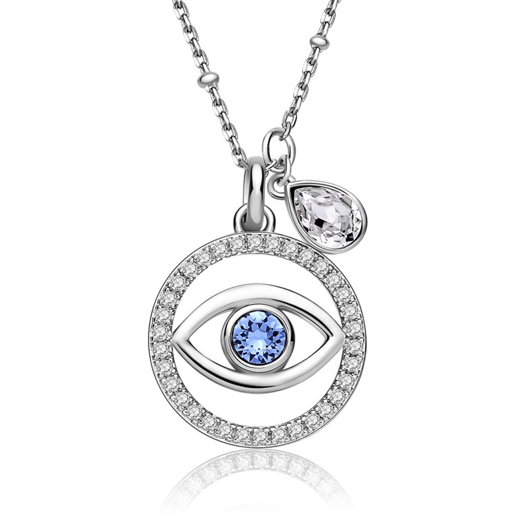 Collana New Age Occhio con zirconi