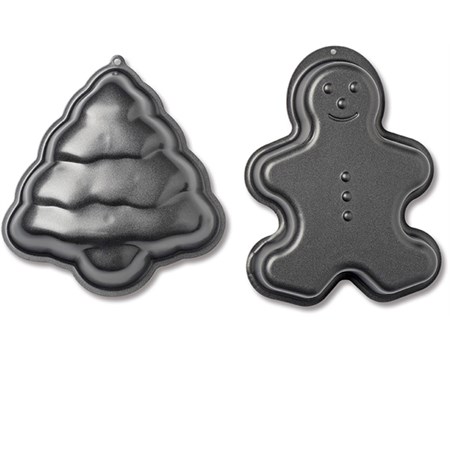 set 2 stampi albero e omino