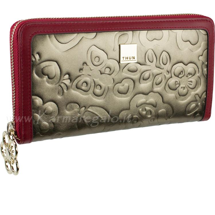 Portafoglio Grande a Zip Bronzo Karmaregalo