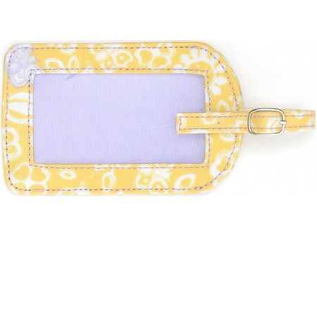 targhetta nome valigia allover butterfly thun