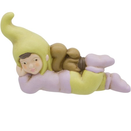 gnomo con scoiattolo