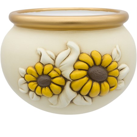 cachepot coprivaso con girasoli