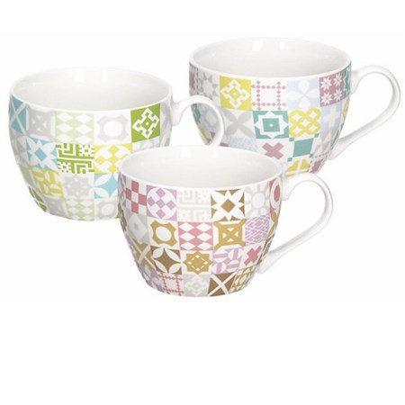 tris di tazze da colazione iris medina