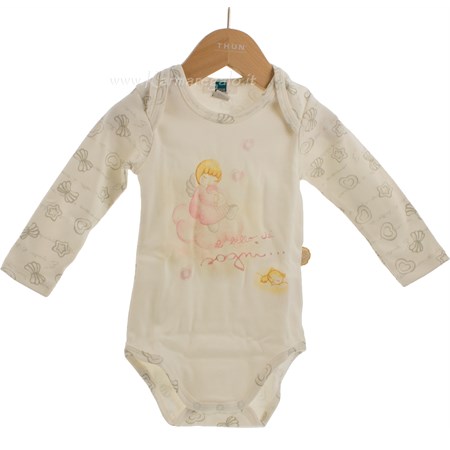 body bacini lei angelo su nuvola rosa 100 per cento cotone