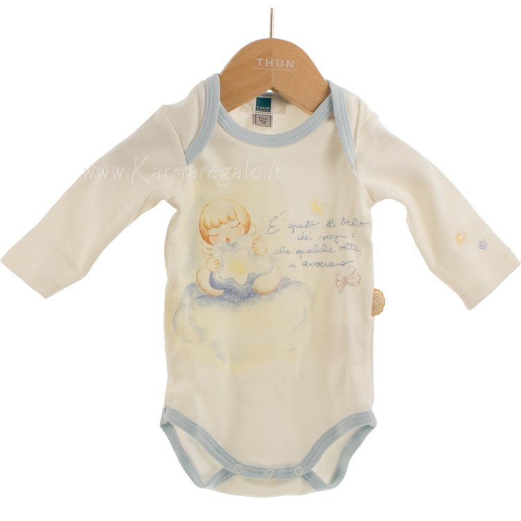 Body Bacini Angelo Lui con Stella Azzurra 100 per cento cotone