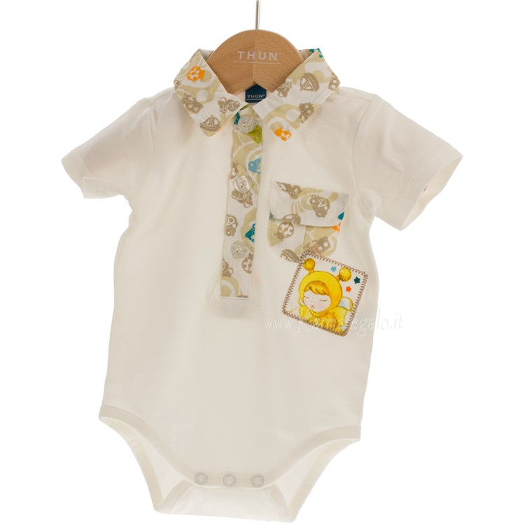 Body Maniche Corte Sorrisi Lui Ape  95 per cento cotone
