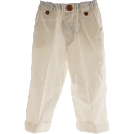 pantaloni teddy boy bianchi 80 per cento cotone
