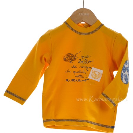t shirt manica lunga my toys boy giallo 92 per cento cotone