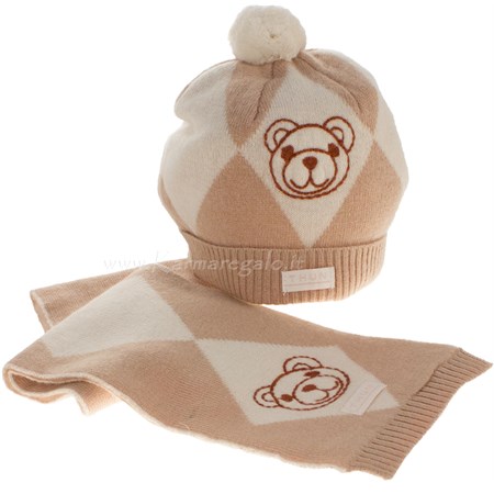 confezione berretto e sciarpa teddy boy
