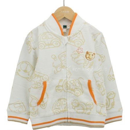 felpa teddy boy 100 per cento cotone