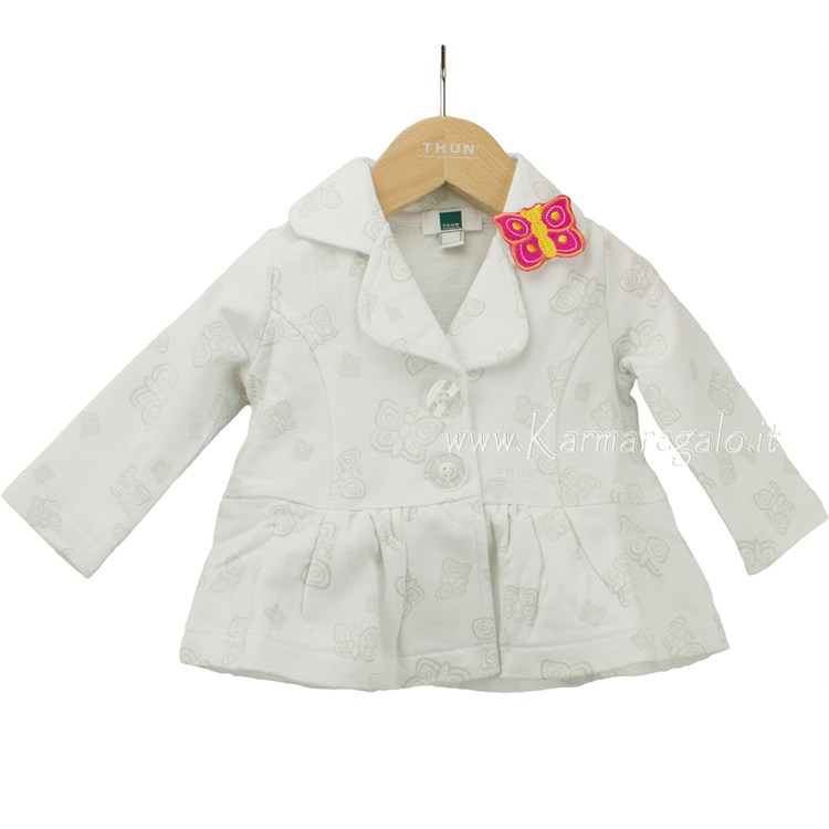 Giacca in Felpa Farfalla Girl 3 Mesi