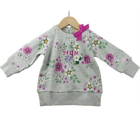 vestito in felpa manica lunga girl thun