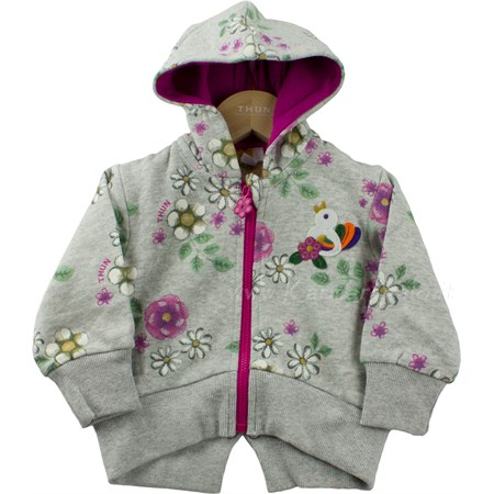cardigan felpa con cappuccio girl thun