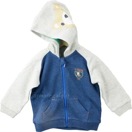 cardigan felpa con cappuccio boy thun