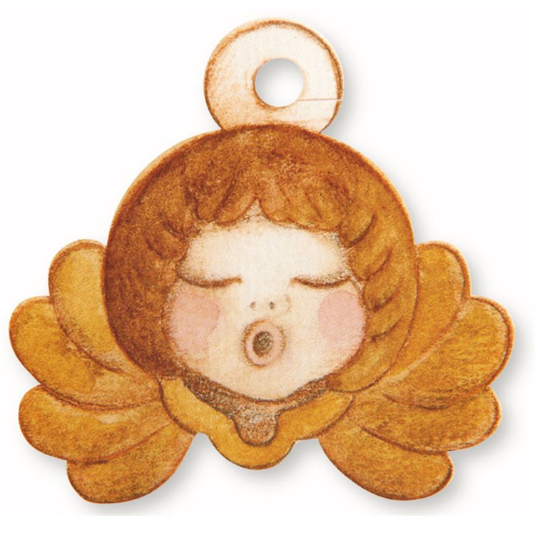 Confezione 3 Bigliettini Chiudipacco Testa d Angelo