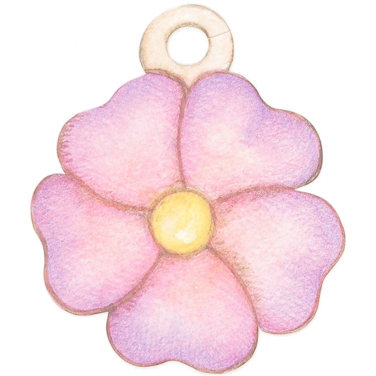 Confezione tre bigliettini chiudipacco Fiore 