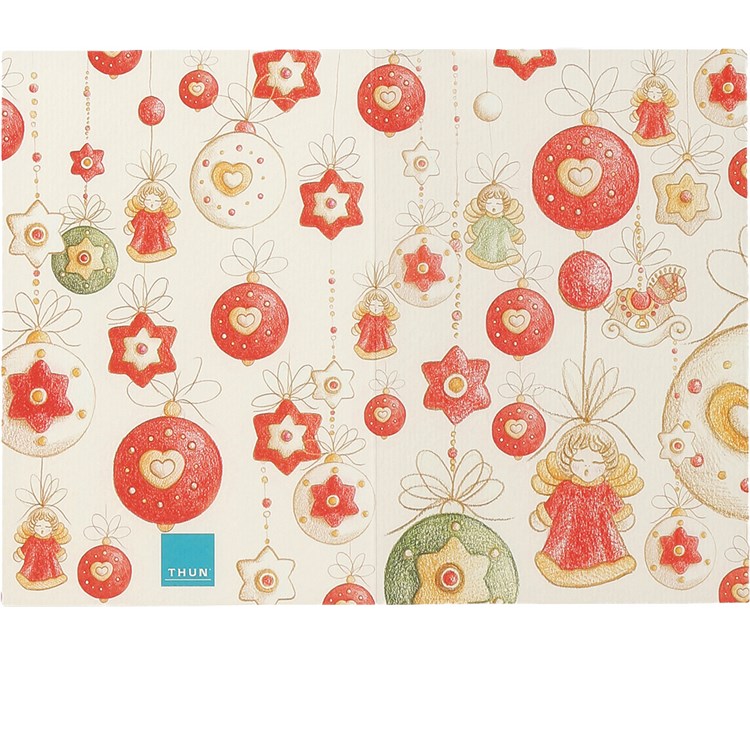 Biglietto auguri Pioggia di addobbi 2