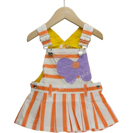 salopette gonna fiocco girl 100 per cento cotone