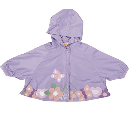 giacca a vento fiori e farfalle girl thun